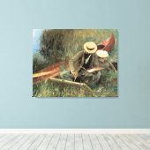 Toile Paul Helleu Sketting with His Wife par JS Sargent (Insitu (Plancher de Bois))