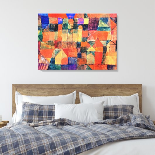 Toile Paul Klee - City with the Three Domes (Insitu(Chambre))