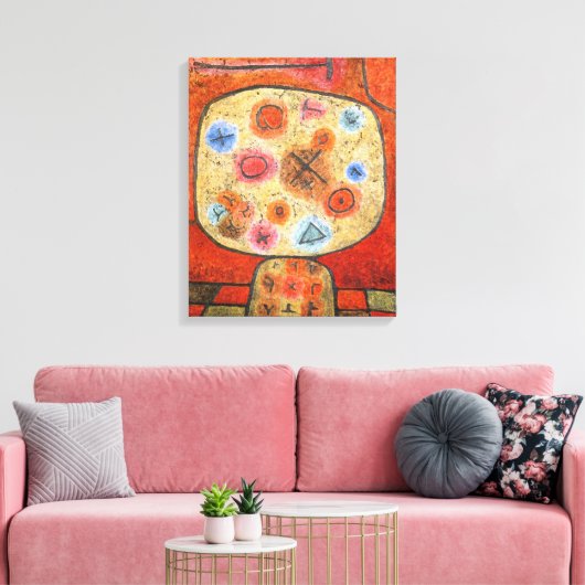 Toile Paul Klee, Fleurs en Pierre, (Insitu(Salon))