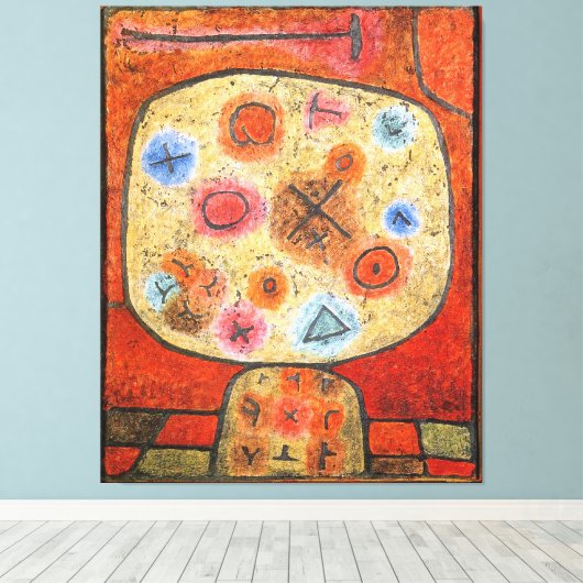 Toile Paul Klee, Fleurs en Pierre, (Insitu (Plancher de Bois))