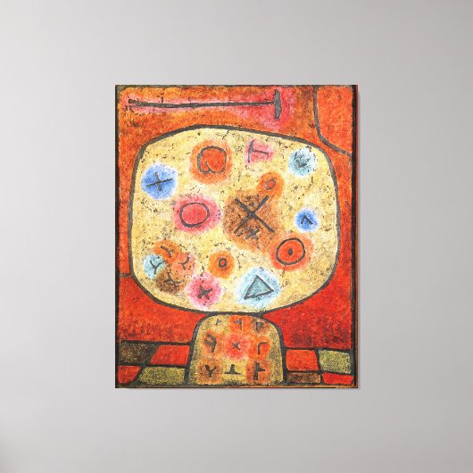 Toile Paul Klee, Fleurs en Pierre, (Recto)