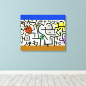 Toile Paul Klee Rich Harbor Expressionnisme abstrait (Insitu (Plancher de Bois))
