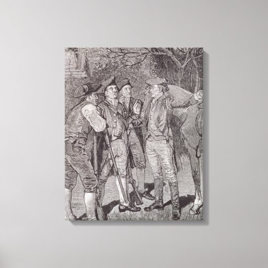 Toile Paul Revere à Lexington (Recto)