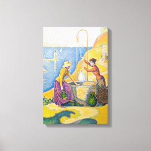 Toile Paul Signac - Femmes au puits
