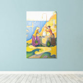 Toile Paul Signac - Femmes dans le puits (Insitu (Plancher de Bois))