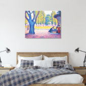 Toile Paul Signac - Fontaine des Lices, Saint-Tropez (Insitu(Chambre))