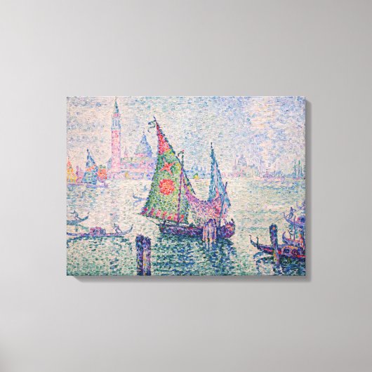 Toile Paul Signac - La Voile Verte (Recto)