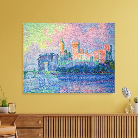 Toile Paul Signac - Le Palais Pape, Avignon (Insitu(Salon))