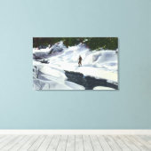 Toile Pauses de ski de fond par Mountain Brook (Insitu (Plancher de Bois))