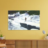 Toile Pauses de ski de fond par Mountain Brook (Insitu(Salon))