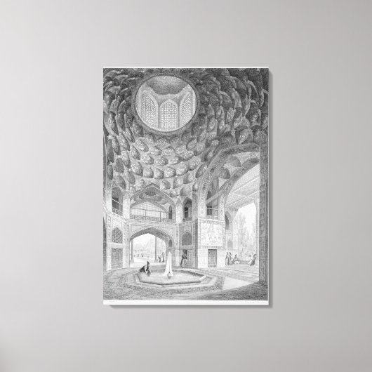 Toile Pavillon des Huit Paradis, à Ispahan, de (Recto)