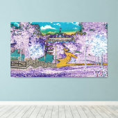 Toile PAVILLON ELGIN ILLINOIS LORDS PARK 1920'S Pâques (Insitu (Plancher de Bois))