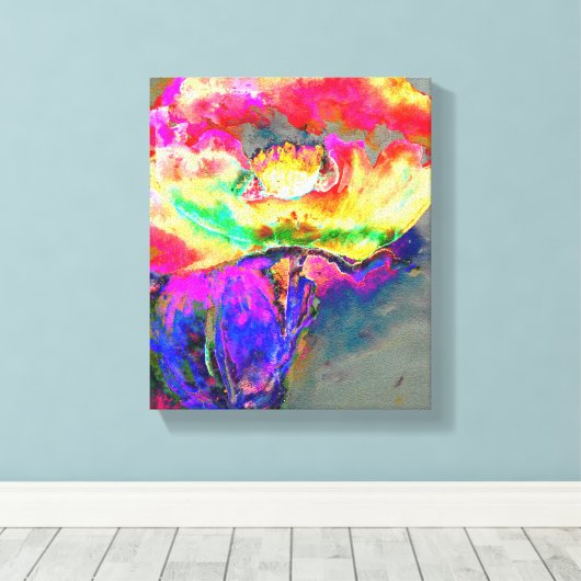 Toile Pavot jaune (Insitu (Plancher de Bois))