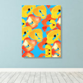 Toile Pavot rouge et orange (Insitu (Plancher de Bois))