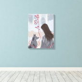 Toile Paw and Heart II – Animal and Human Love (Insitu (Plancher de Bois))