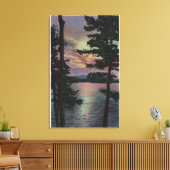 Toile Payette Lake, ID - Evintide sur la scène du lac (Insitu(Salon))