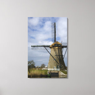 Toile Pays-Bas (aussi appelé Hollande), Kinderdijk. 19