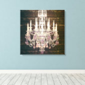 Toile Pays chic grange bois rustique lustre vintage (Insitu (Plancher de Bois))