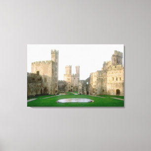 Toile Pays de Galles, château de Caernarfon, un des