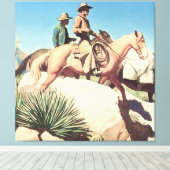 Toile "Pays de la vache" par Maynard Dixon (Insitu (Plancher de Bois))