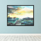 Toile Paysage Abstrait (Insitu (Plancher de Bois))