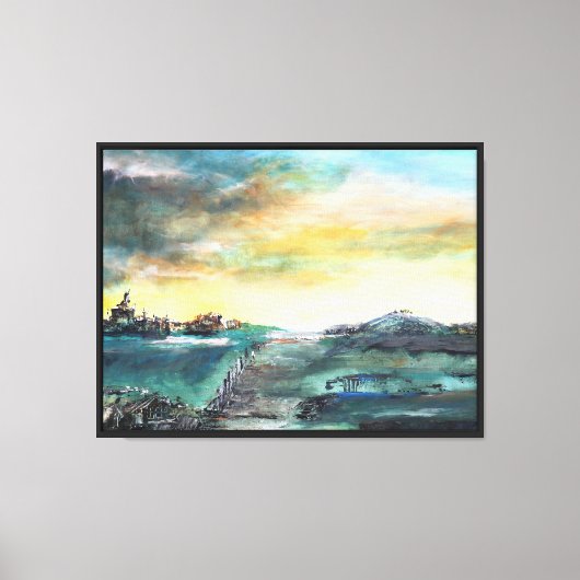 Toile Paysage Abstrait (Recto)