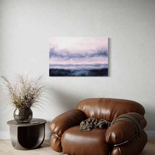 Toile Paysage Abstrait, Rivière Dark