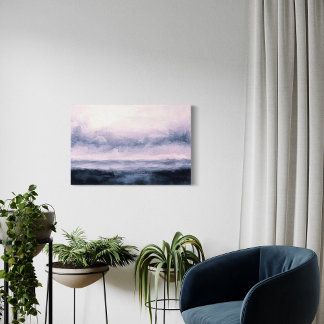 Toile Paysage Abstrait, Rivière Dark