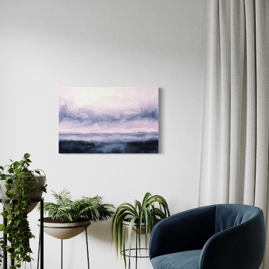 Toile Paysage Abstrait, Rivière Dark