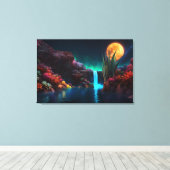Toile Paysage Alien Lune de cascade (Insitu (Plancher de Bois))