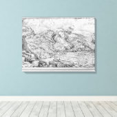 Toile Paysage alpin, 1553 (Insitu (Plancher de Bois))