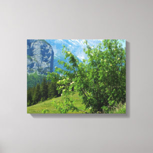 Toile paysage alpin en Suisse