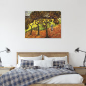 Toile Paysage, arbres et figures par Vincent van Gogh (Insitu(Chambre))