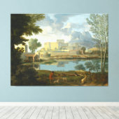 Toile Paysage au calme Nicolas Pouss (Insitu (Plancher de Bois))