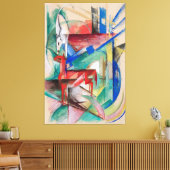 Toile Paysage avec animaux (Insitu(Salon))