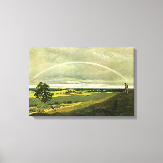 Toile Paysage avec arc-en-ciel (par Caspar David Friedri (Recto)