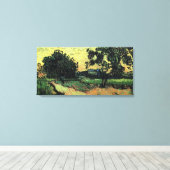 Toile Paysage avec Château d'Auvers par Vincent van Gogh (Insitu (Plancher de Bois))