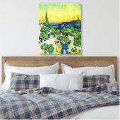 Toile Paysage avec couple en promenade de Vincent van Go (Insitu(Chambre))