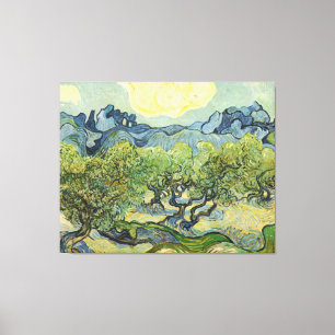 Toile Paysage avec Olive Vincent Willem van Gogh