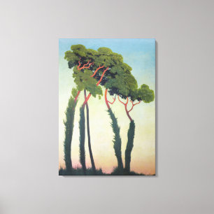 Toile Paysage avec Trees, 1911