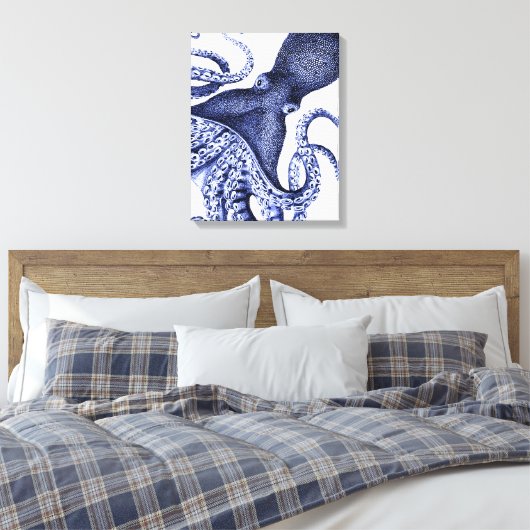 Toile Paysage Bleu Octopus (Insitu(Chambre))