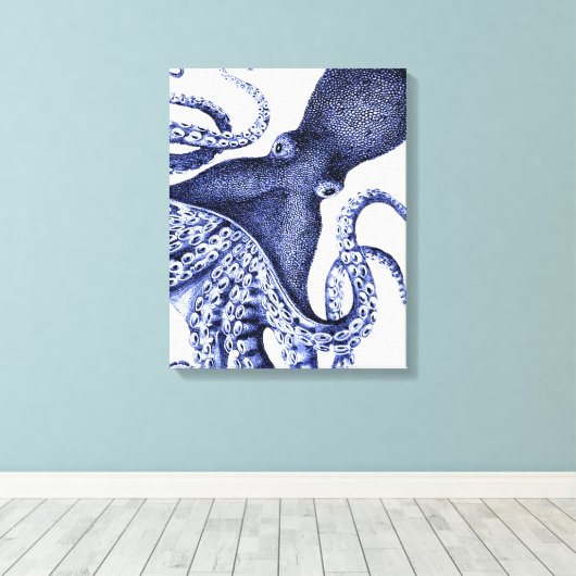 Toile Paysage Bleu Octopus (Insitu (Plancher de Bois))