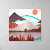 Toile Paysage Blue Rainbow (Recto)