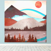 Toile Paysage Blue Rainbow (Insitu (Plancher de Bois))