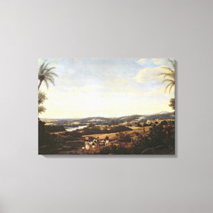 Toile Paysage brésilien avec une plantation