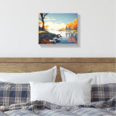 Toile Paysage calme d'automne (Insitu(Chambre))
