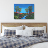 Toile Paysage coloré Flux de forêt rocheuse (Insitu(Chambre))