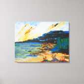 Toile Paysage côtier vibrant (Recto)