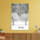 Toile Paysage couvert de neige (Insitu(Salon))