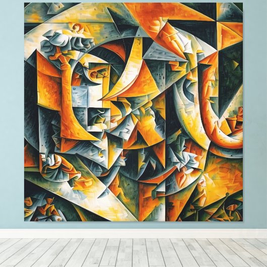 Toile paysage cubique 2 (Insitu (Plancher de Bois))